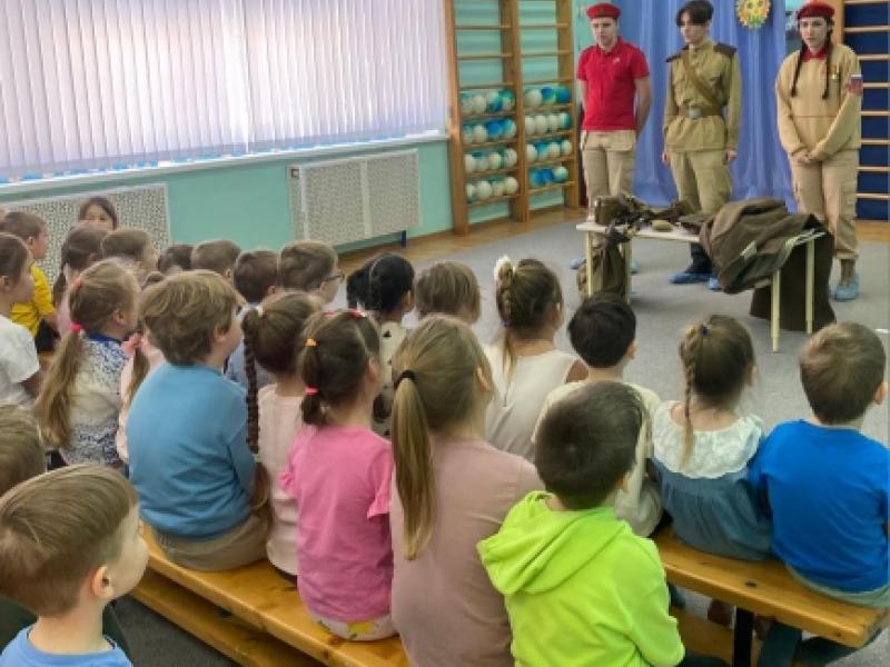 Встреча «Юнармейцев» и воспитанников ДОО 21.02.2025 год