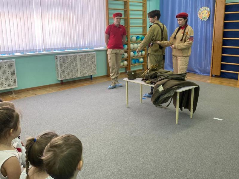 Встреча «Юнармейцев» и воспитанников ДОО 21.02.2025 год