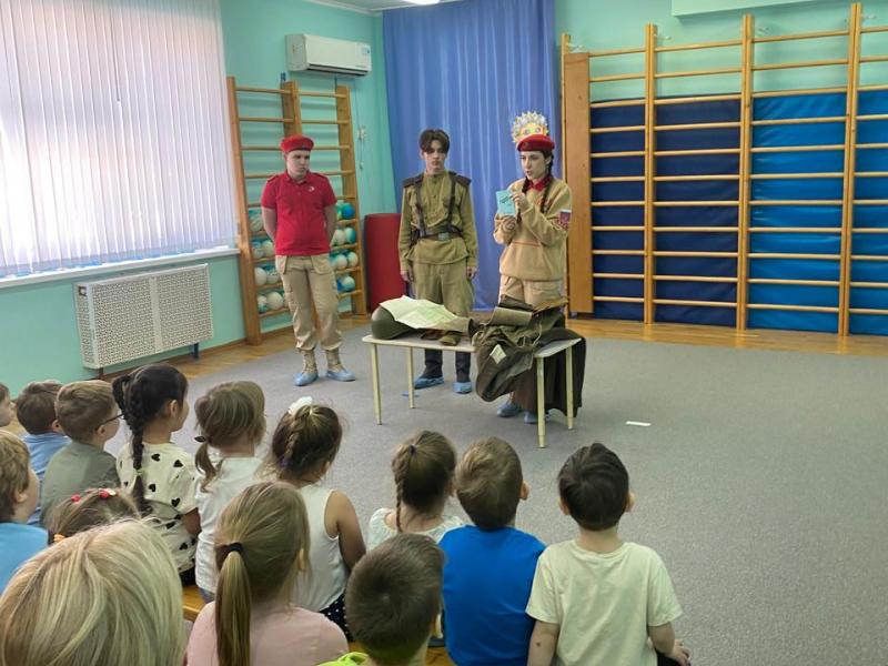 Встреча «Юнармейцев» и воспитанников ДОО 21.02.2025 год