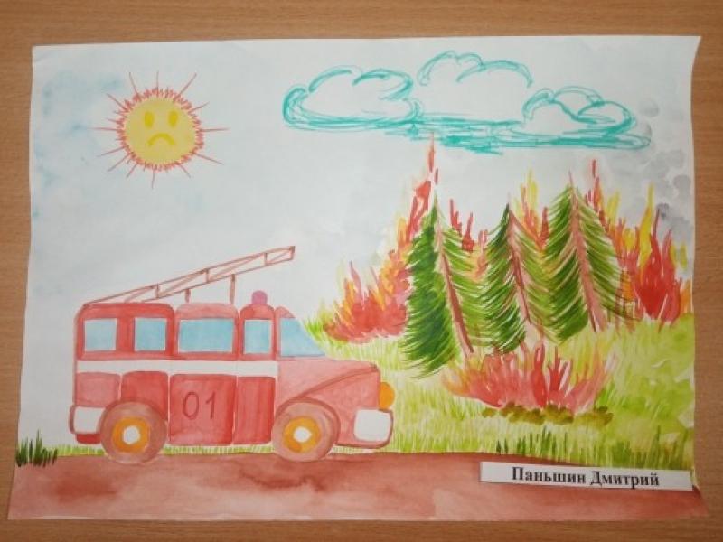 «Не шути с огнём!» выставка рисунков по пожарной безопасности
