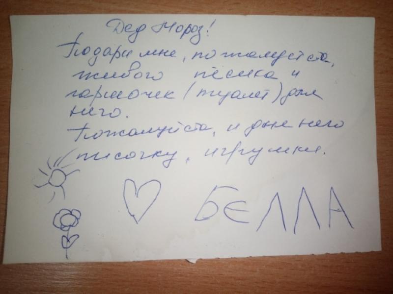Акция «Мое письмо Деду Морозу»
